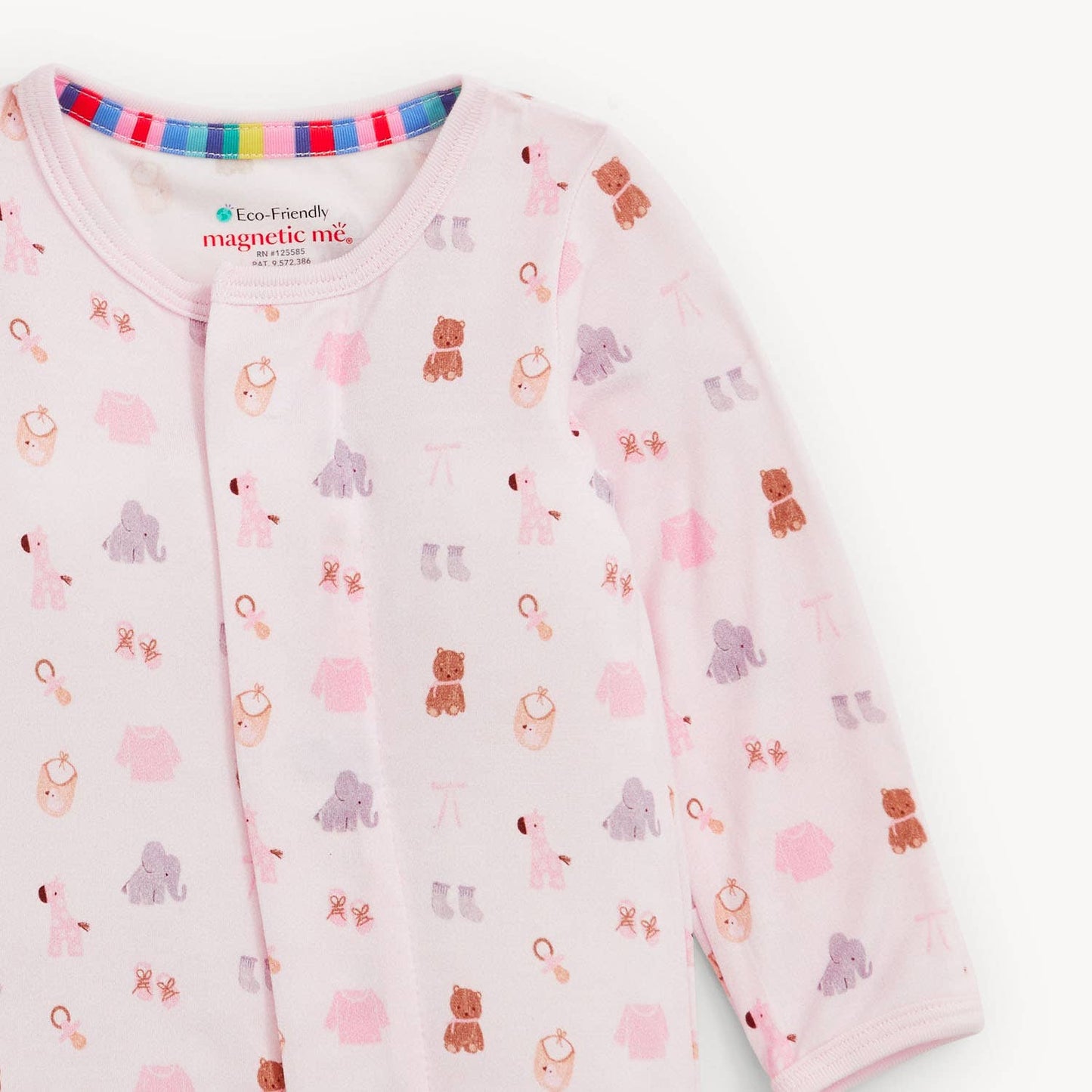 Nursery Nostalgia Pink Modal Footie