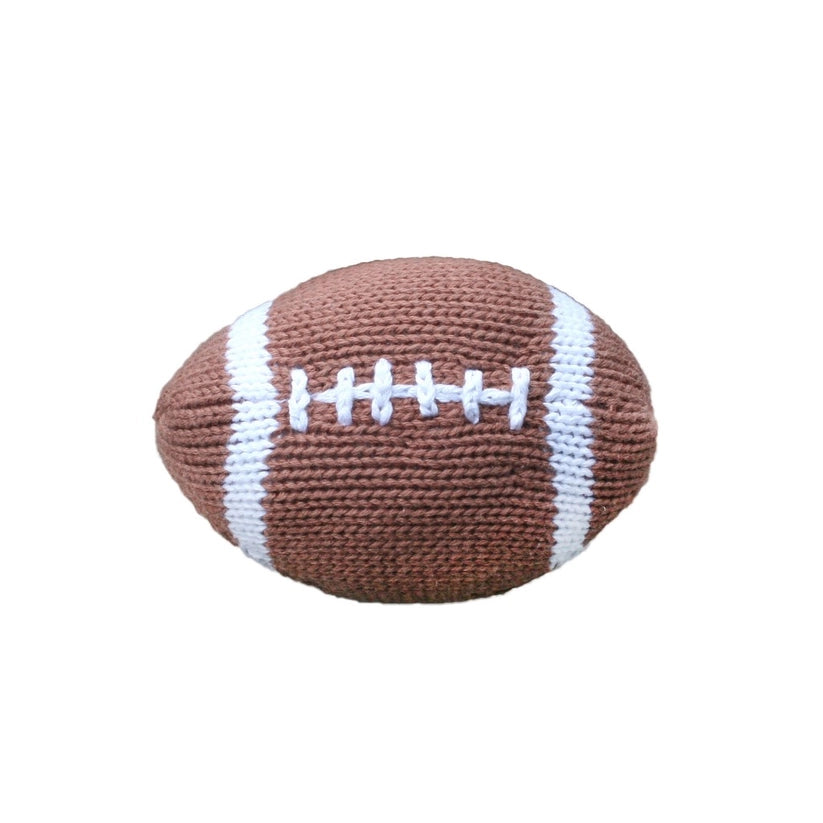 Football Crochet Rattle