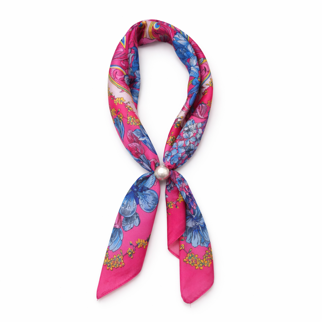 Ready To Wear Magnetic Scarf: Hot Pink