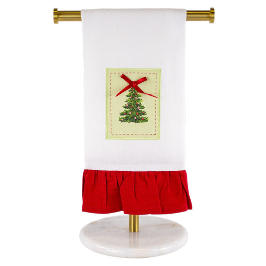 Noelle Tree Ruffle Hand Towel