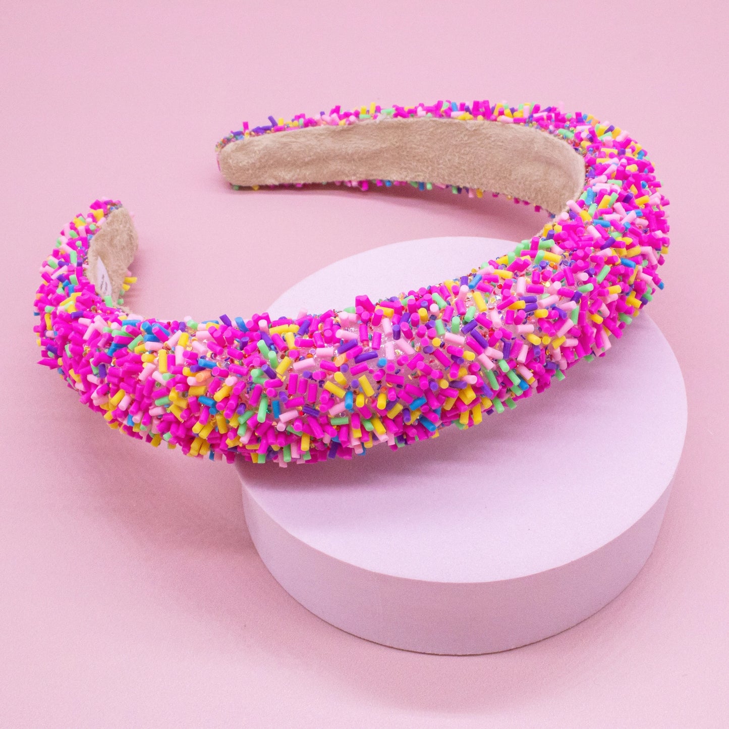 Girl’s Hot Pink Sprinkles Headband