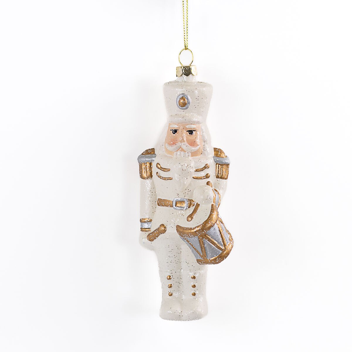 White & Gold Nutcracker Ornament