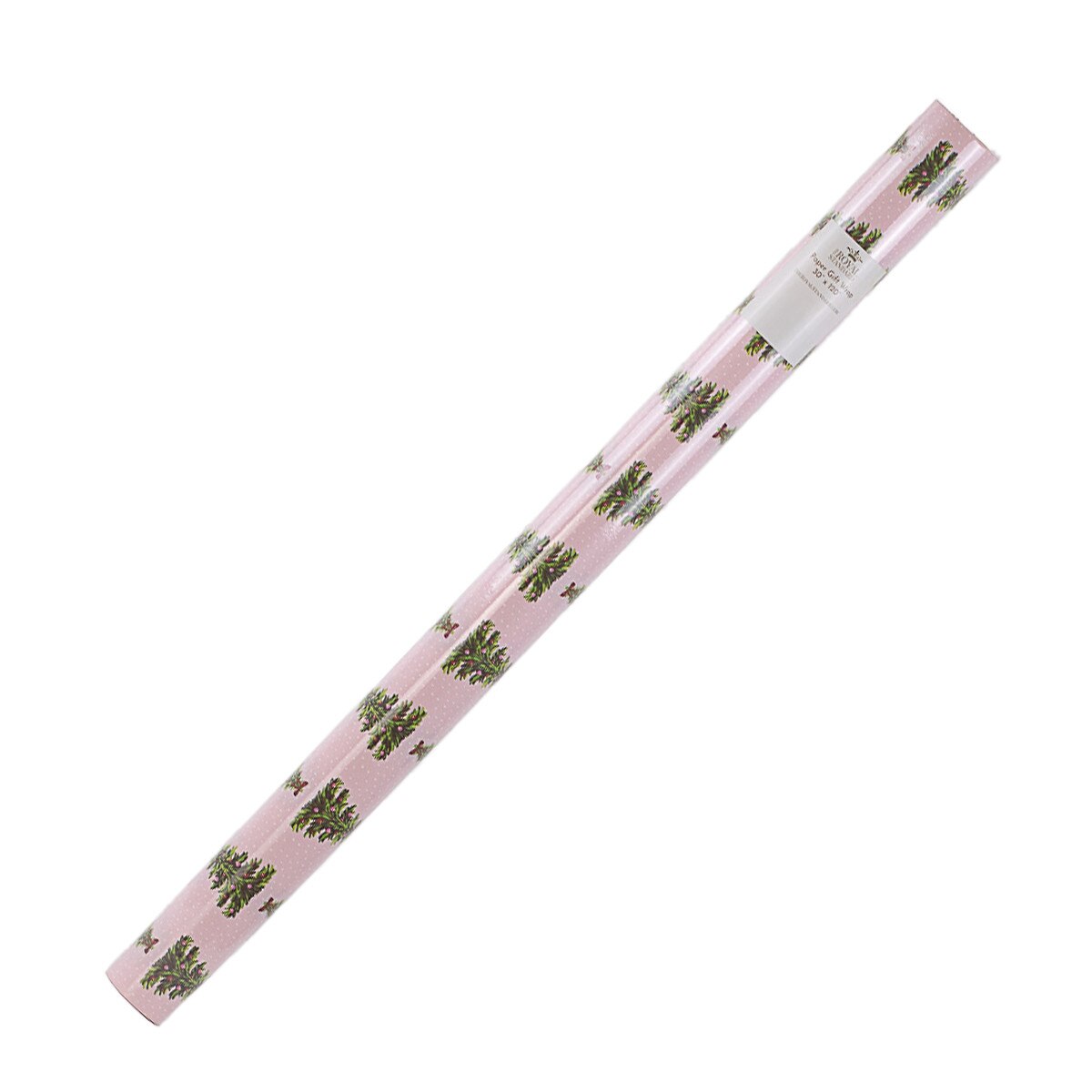 Noelle Tree Pink Wrapping Paper