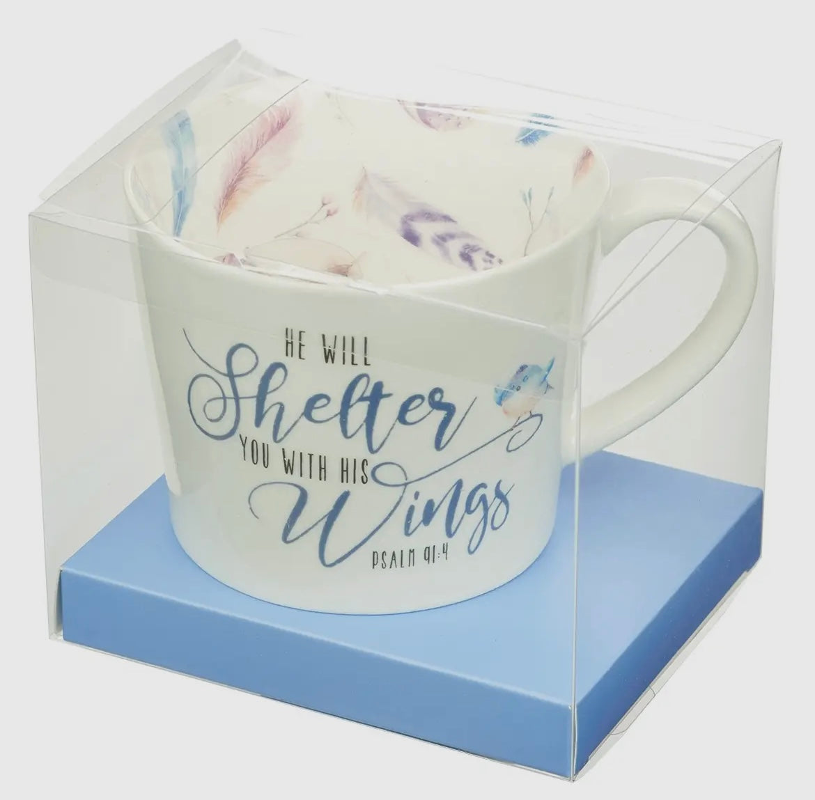 He Will Shelter You With His Wings Mug