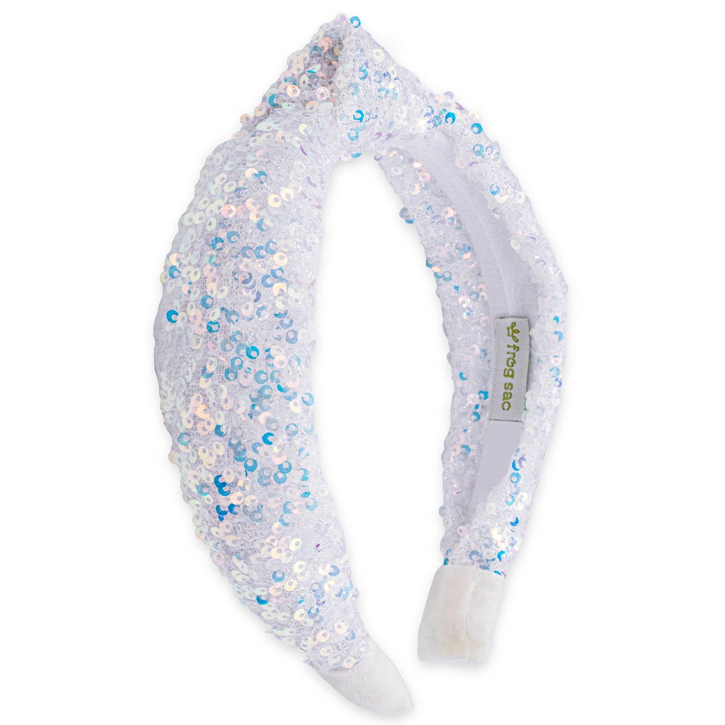 Girl’s White Sequin Headband