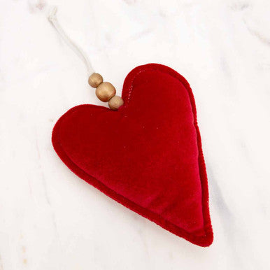 Red Velvet Heart Ornament