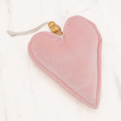 Pink Velvet Heart Ornament