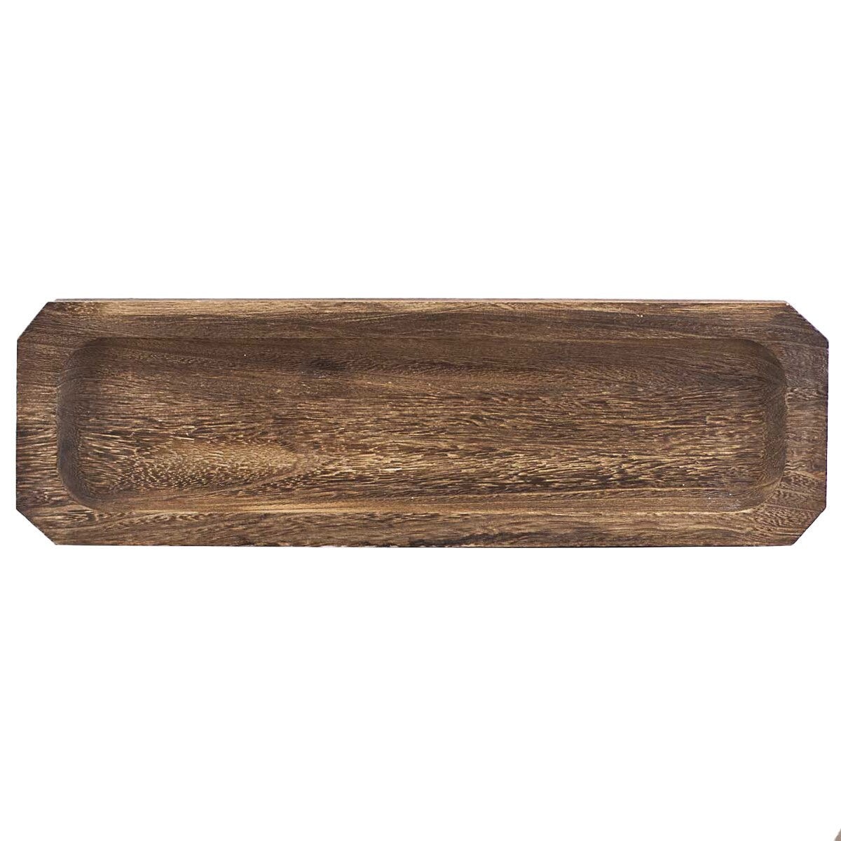 Long Wooden Dough Bowl Tray