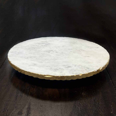 White Marble Lazy Susan