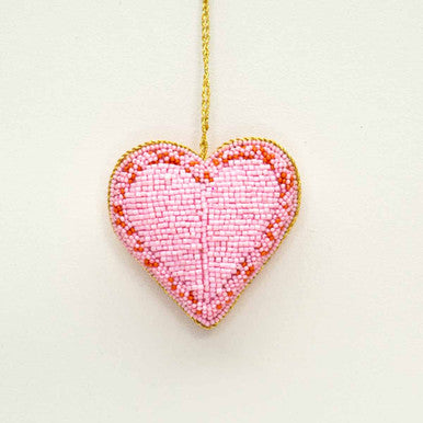 Beaded Heart Ornament