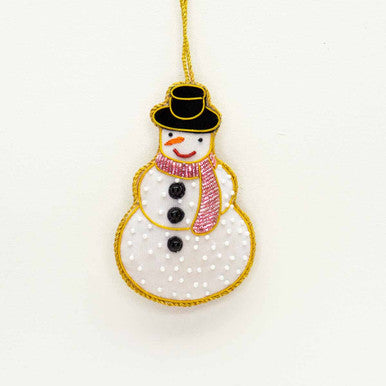 Snowman Beaded Ornament