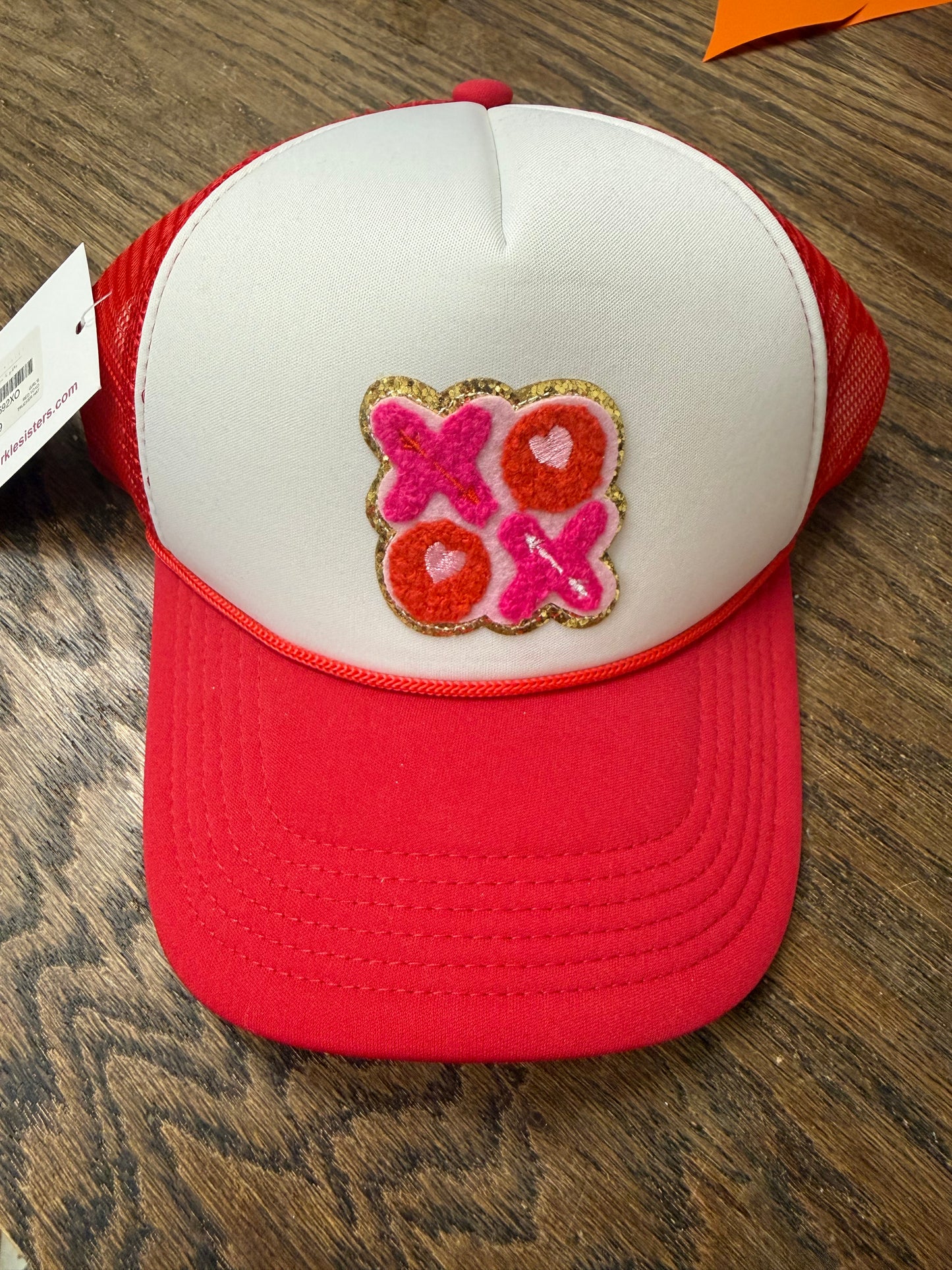 Girls Red XOXO Hat