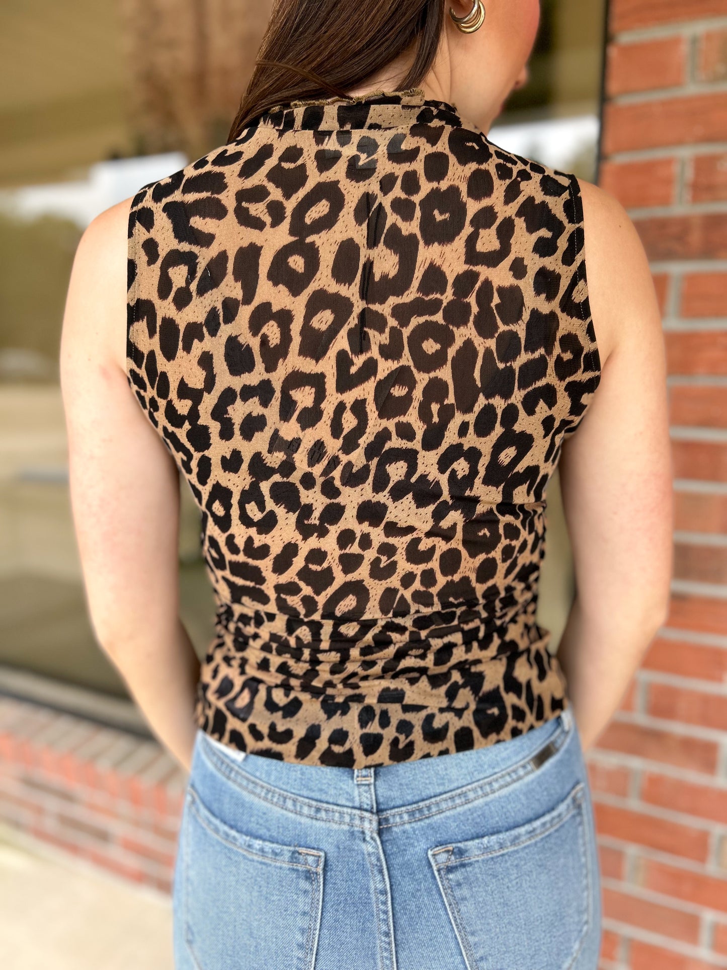 Spot On Leopard Sleeveless Top