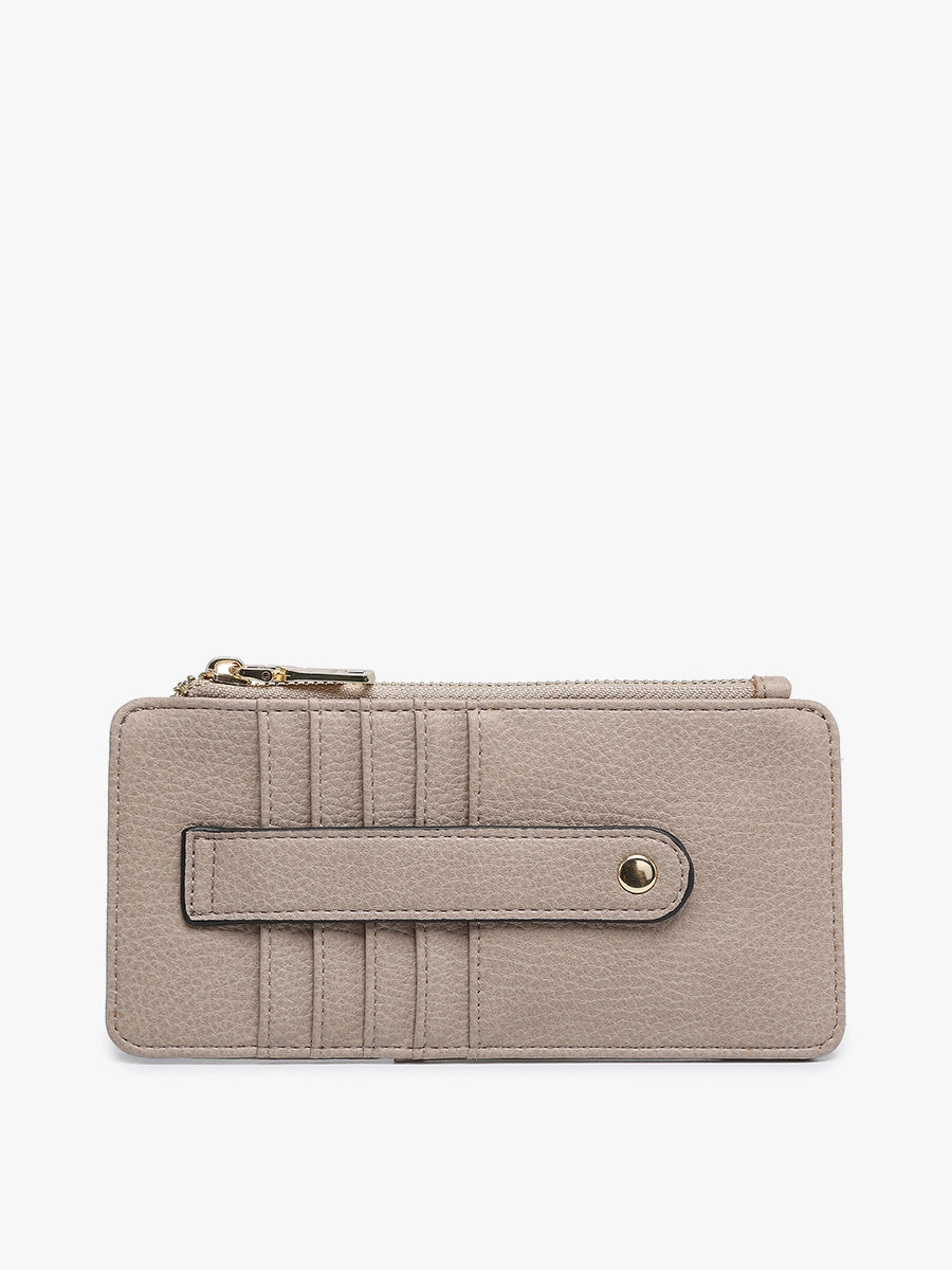 Fog Grey Saige Slim Cardholder Wallet