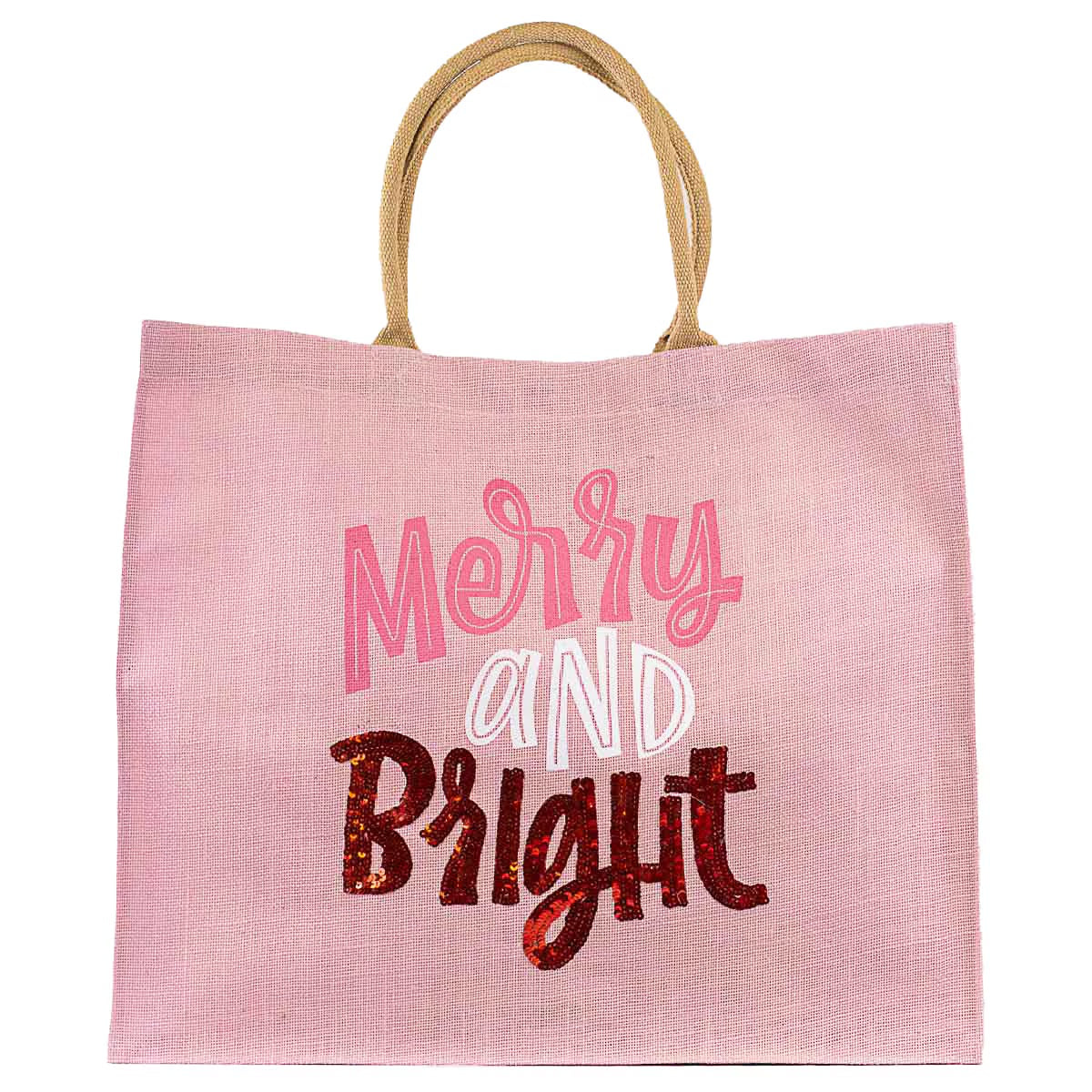 Merry & Bright Sequin Carry All Tote