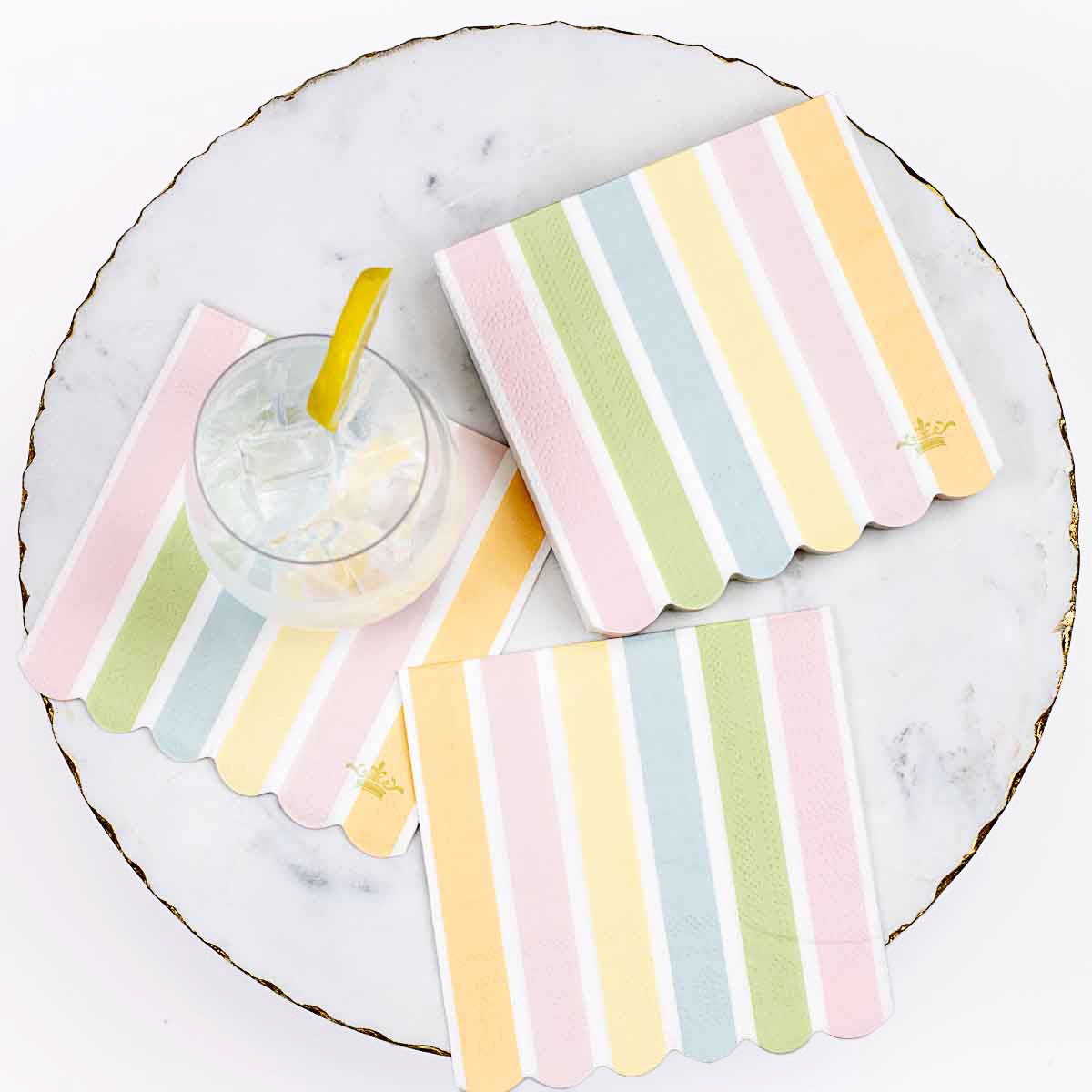 Candy Stripe Cocktail Napkins