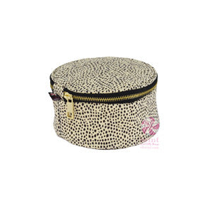 Cheetah Seersucker Button Bag