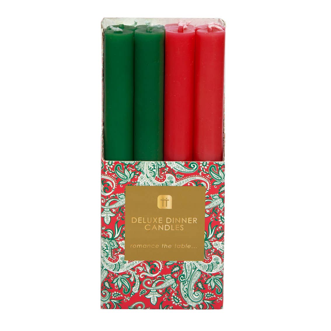 Red & Green Taper Candles