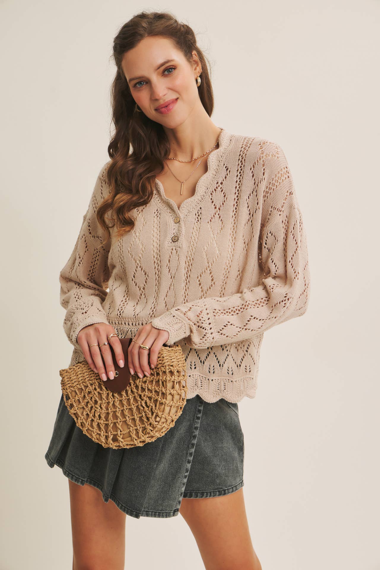 Coastal Wishes White Crochet Top