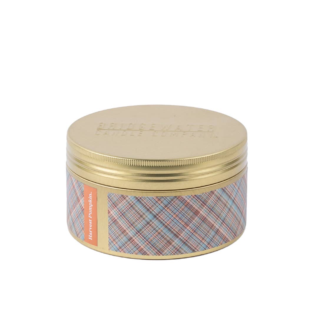 Harvest Pumpkin Holiday 3 Wick Tin Candle