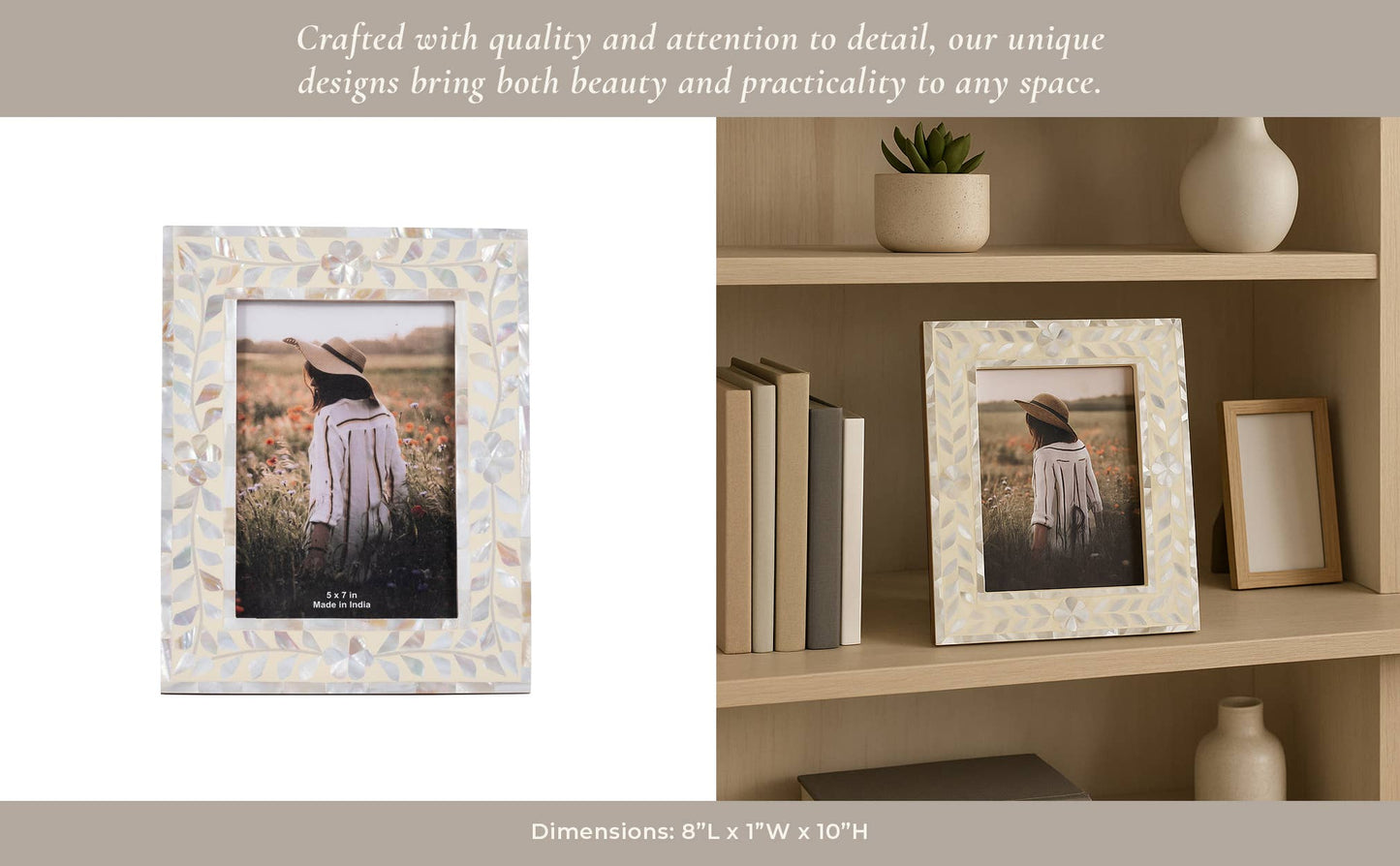 Mother Of Pearl 4x6 Photo Frame