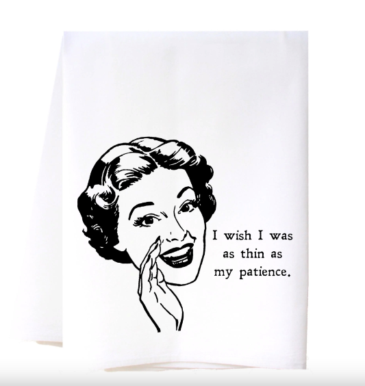 Snarky Flour Sack Tea Towel