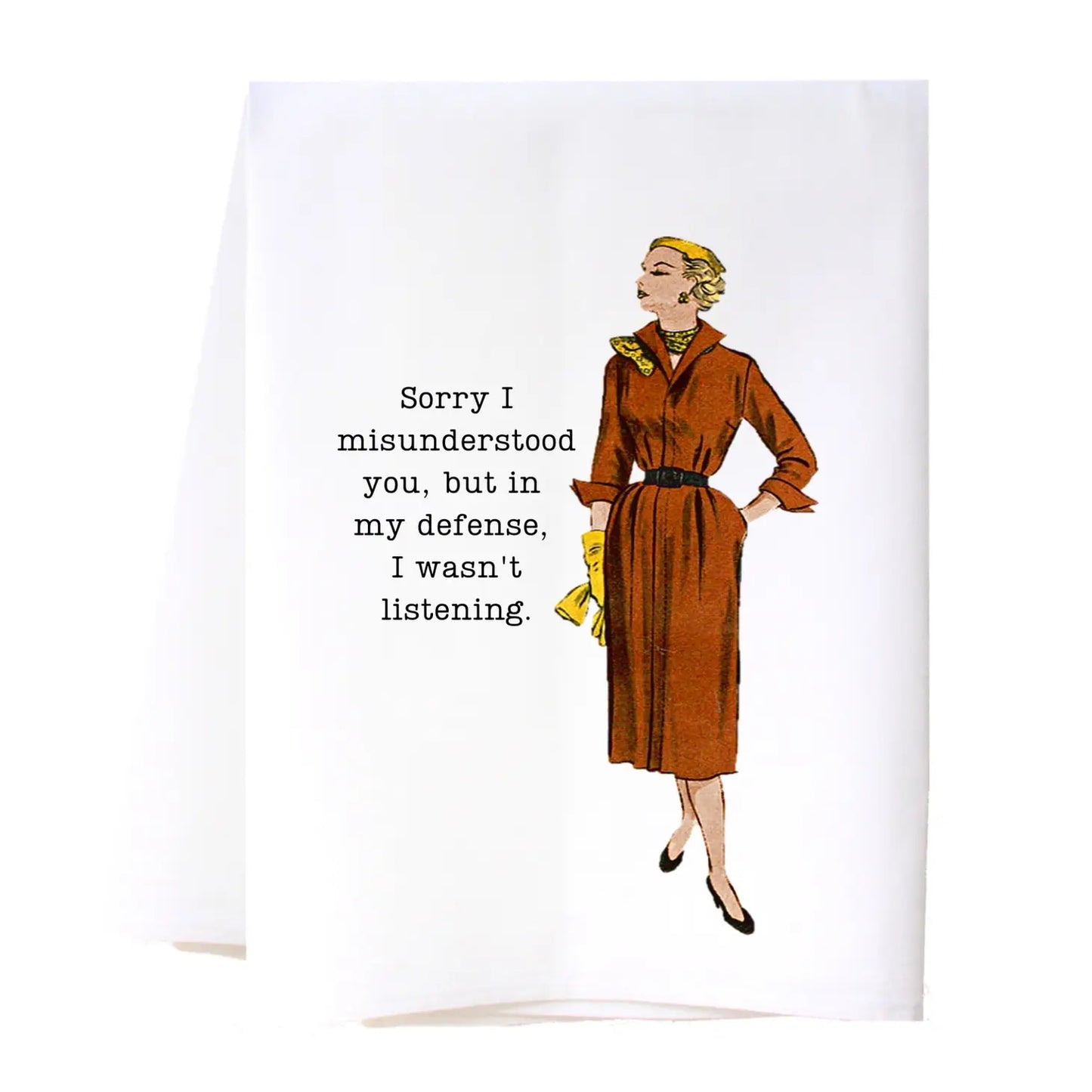 Snarky Flour Sack Tea Towel