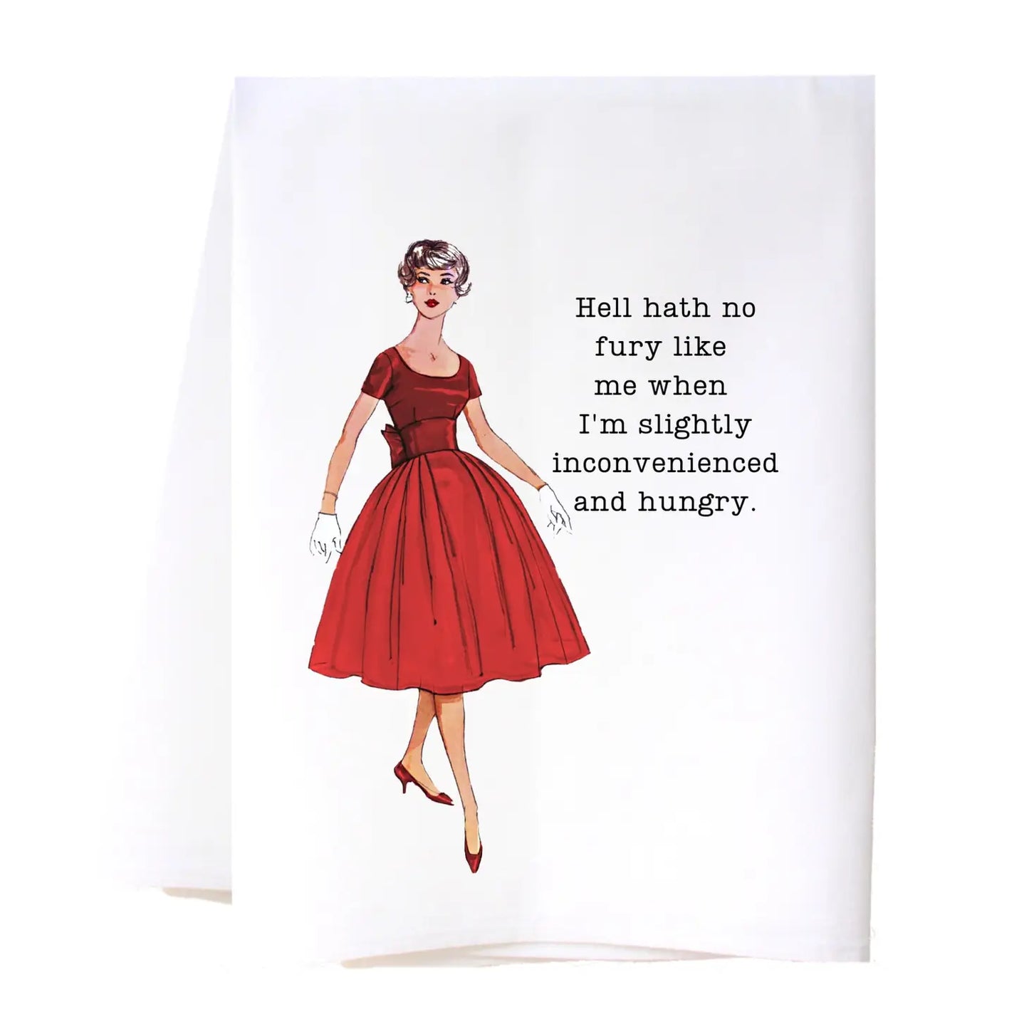 Snarky Flour Sack Tea Towel