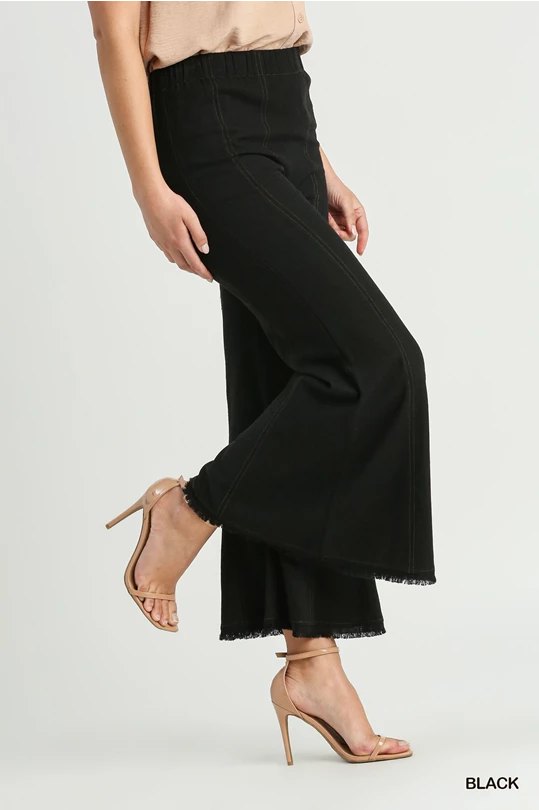 Swing By Black Linen Pants