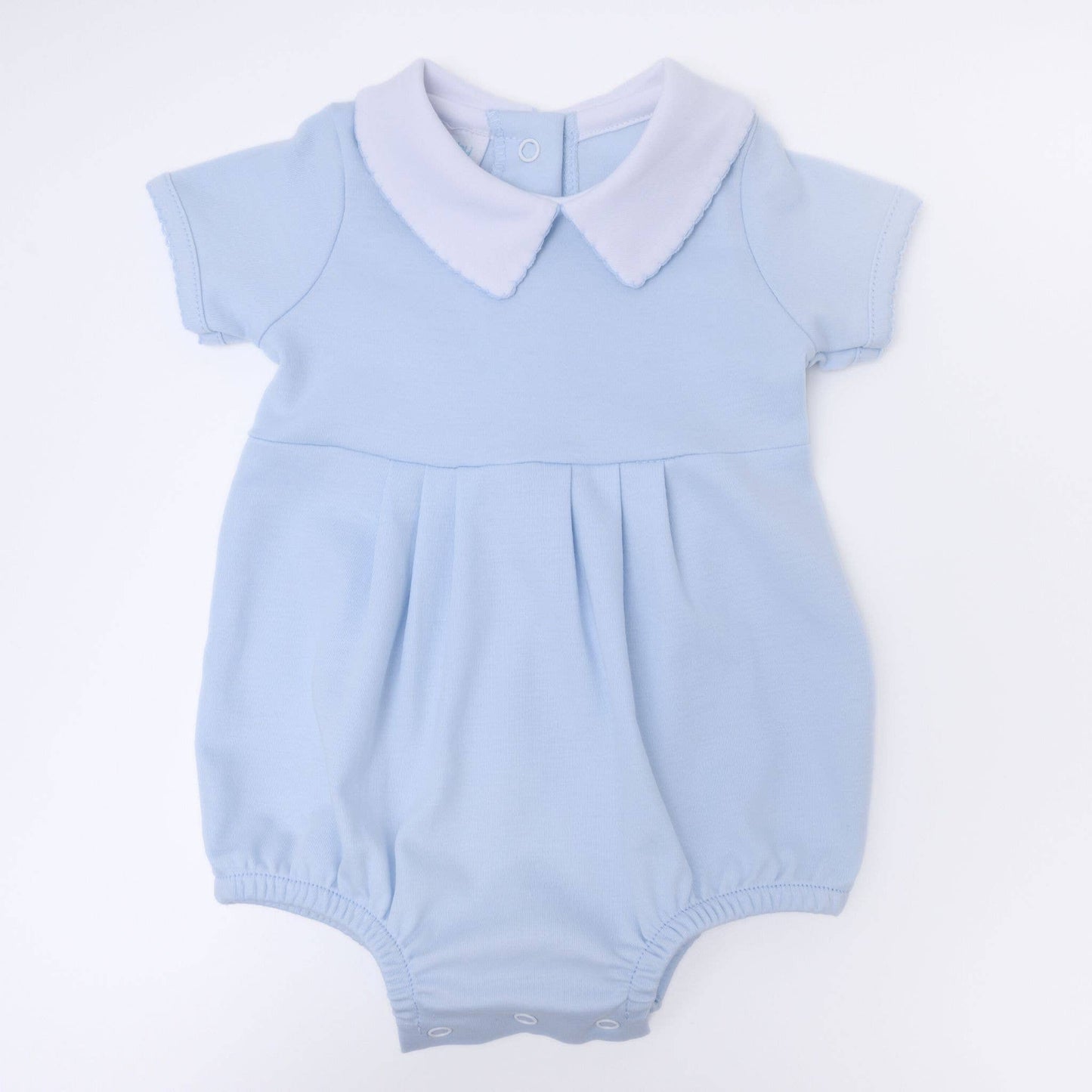 Essentials Solid Blue Collared Bubble