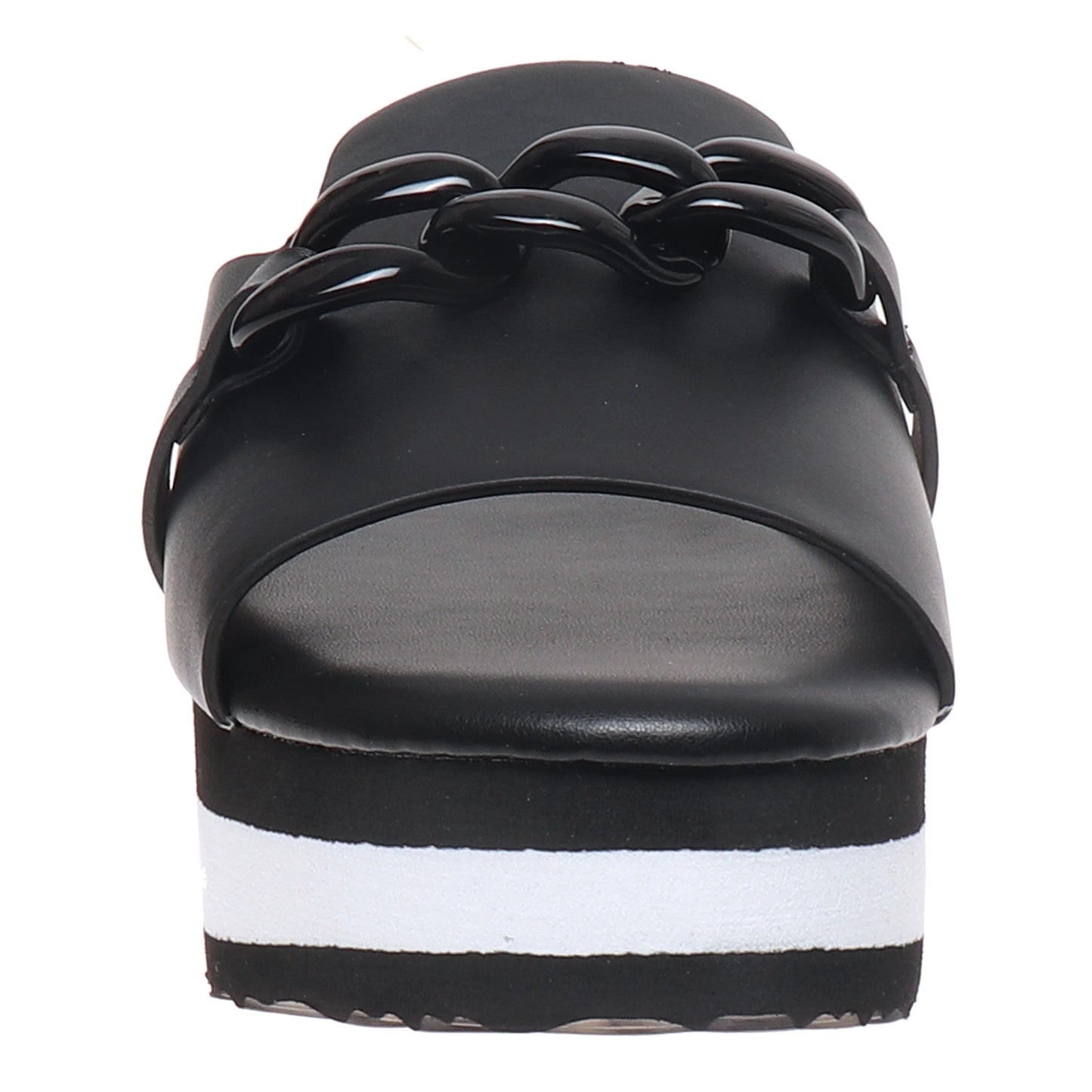 Right Direction Black Platform Sandals