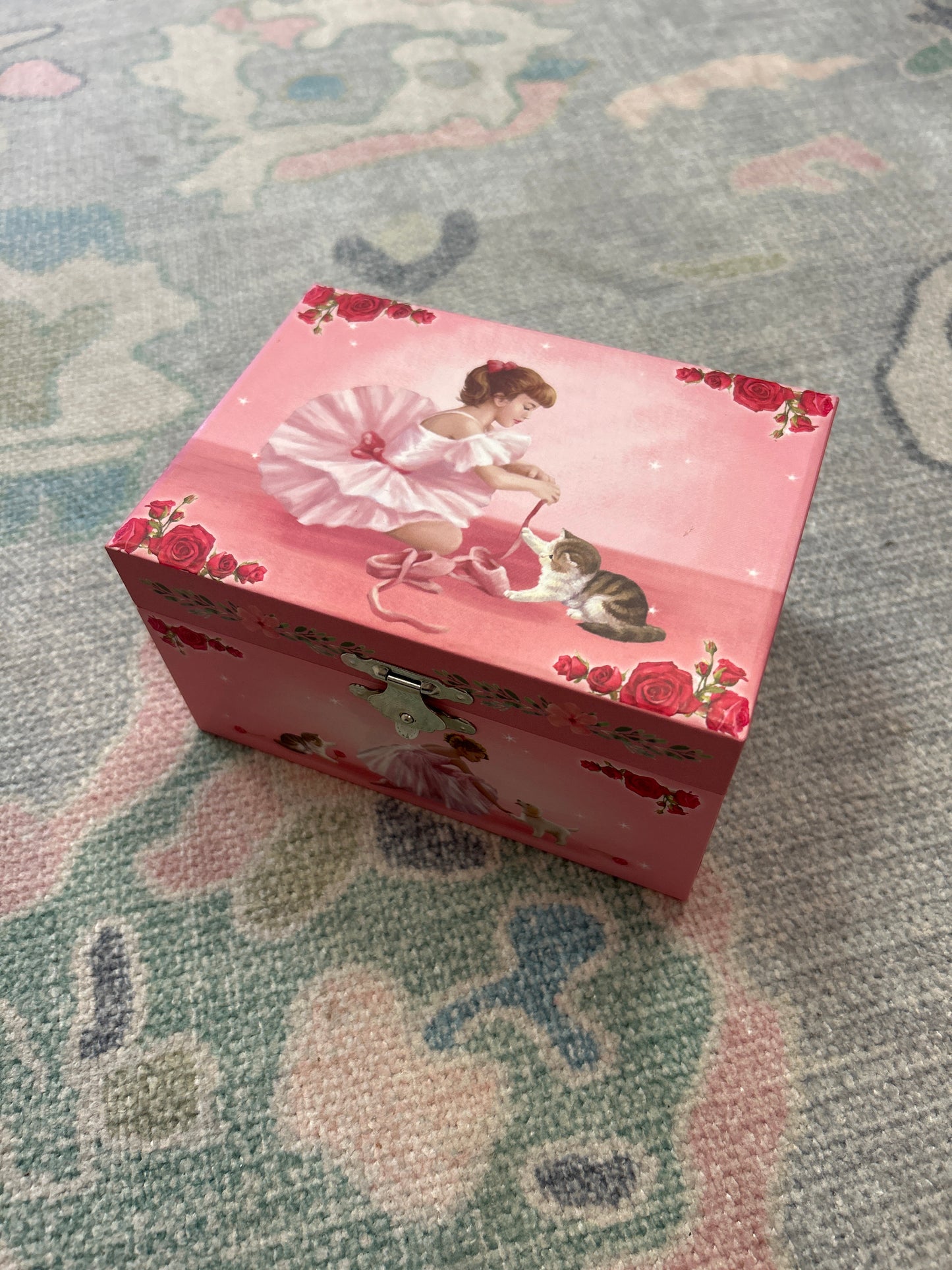 Kitten and Ballet Slipper Music Box
