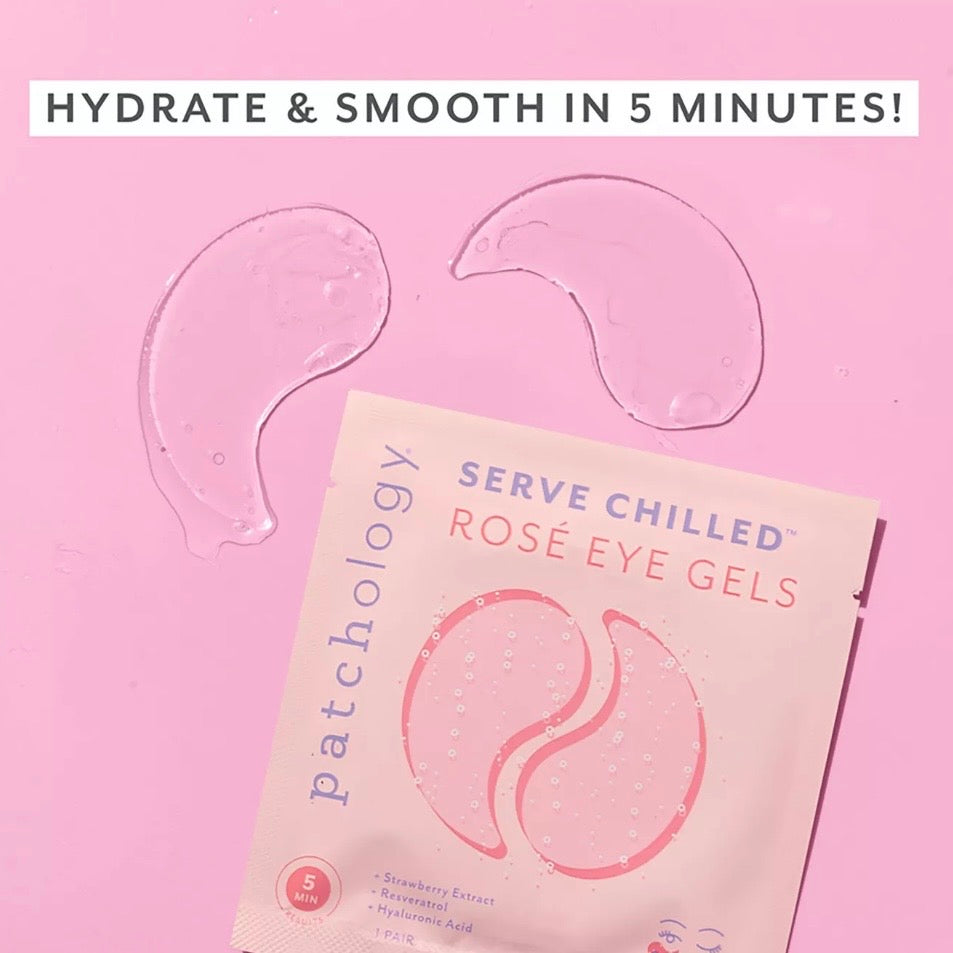 Patchology Serve Chilled Rosé Eye Masks (5 Pairs)
