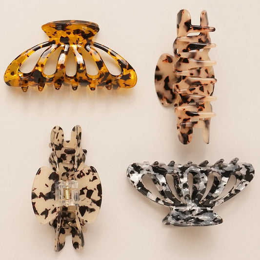 Acrylic Open Tortoise Hair Clip