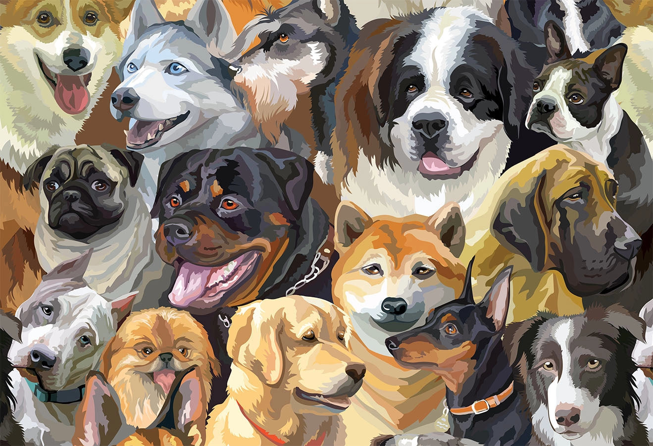 Dog Lovers 100 Piece Puzzle