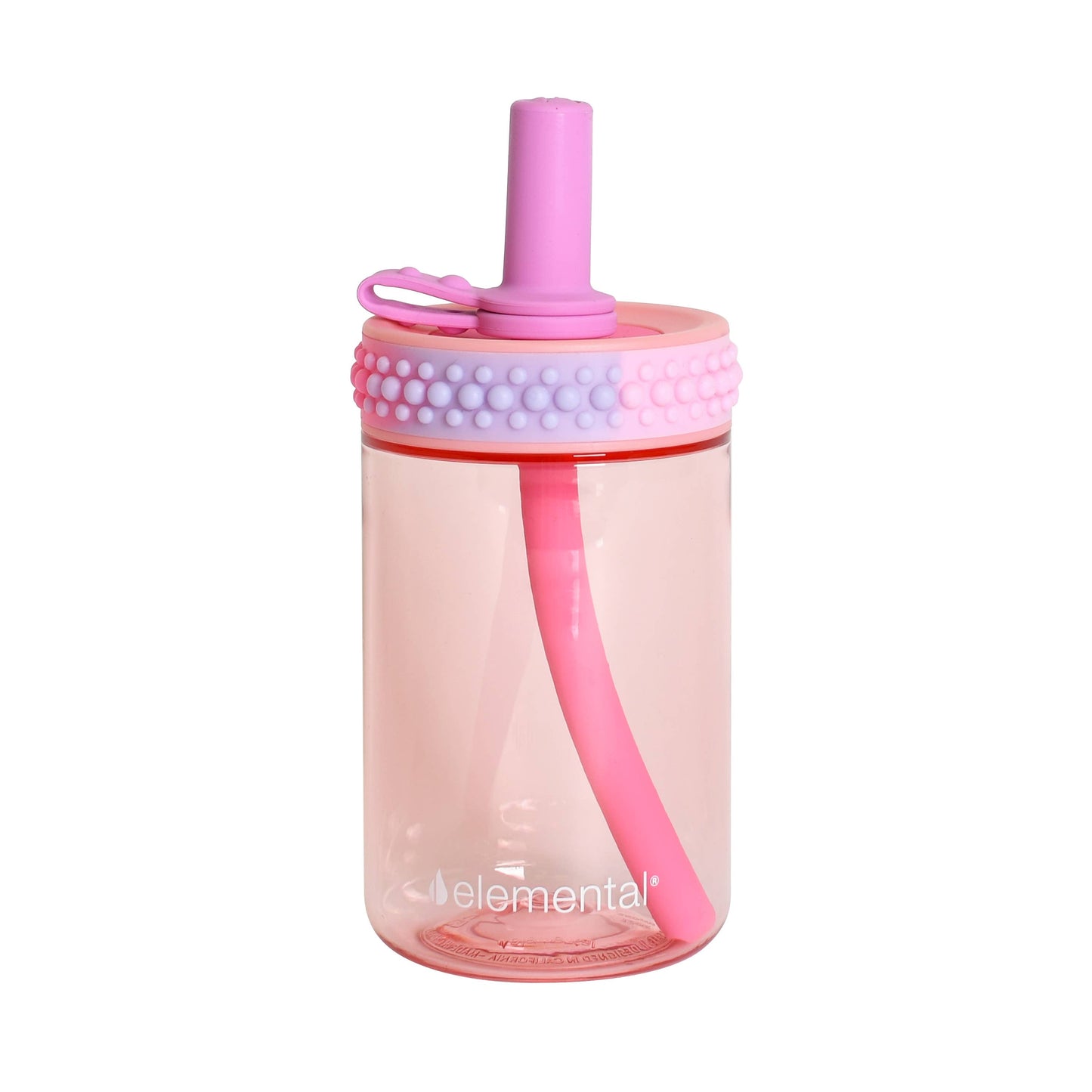 Kids Leakproof Bubble Grip Cup - Rose Tie Dye