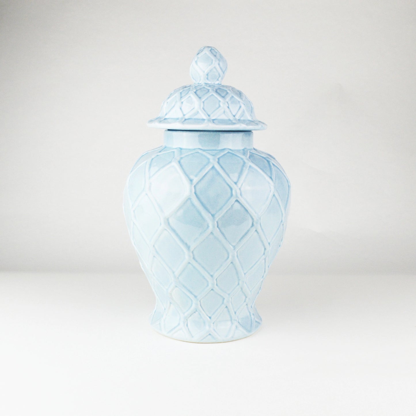 Large Light Blue Ginger Jar