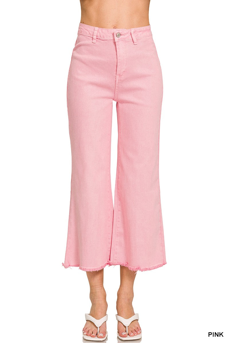 Set The Tone Pink Straight Leg Jeans