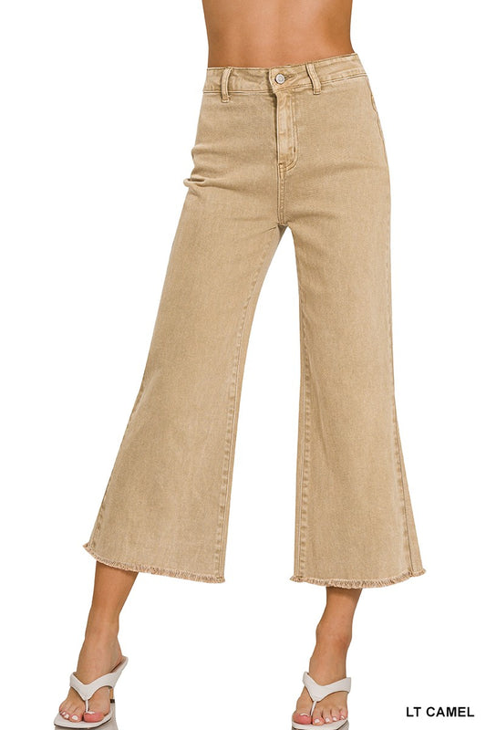 Set The Tone Light Camel Straight Leg Jeans