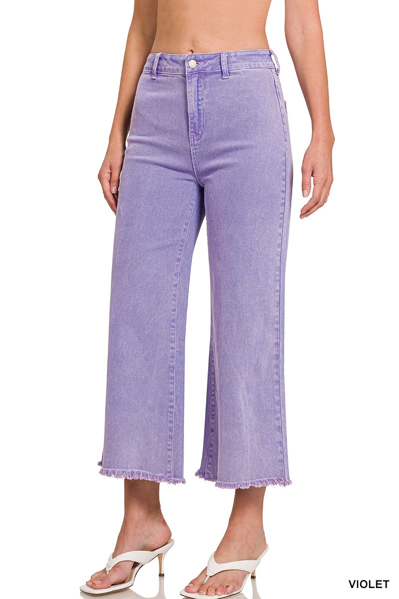 Set The Tone Violet Straight Leg Jeans