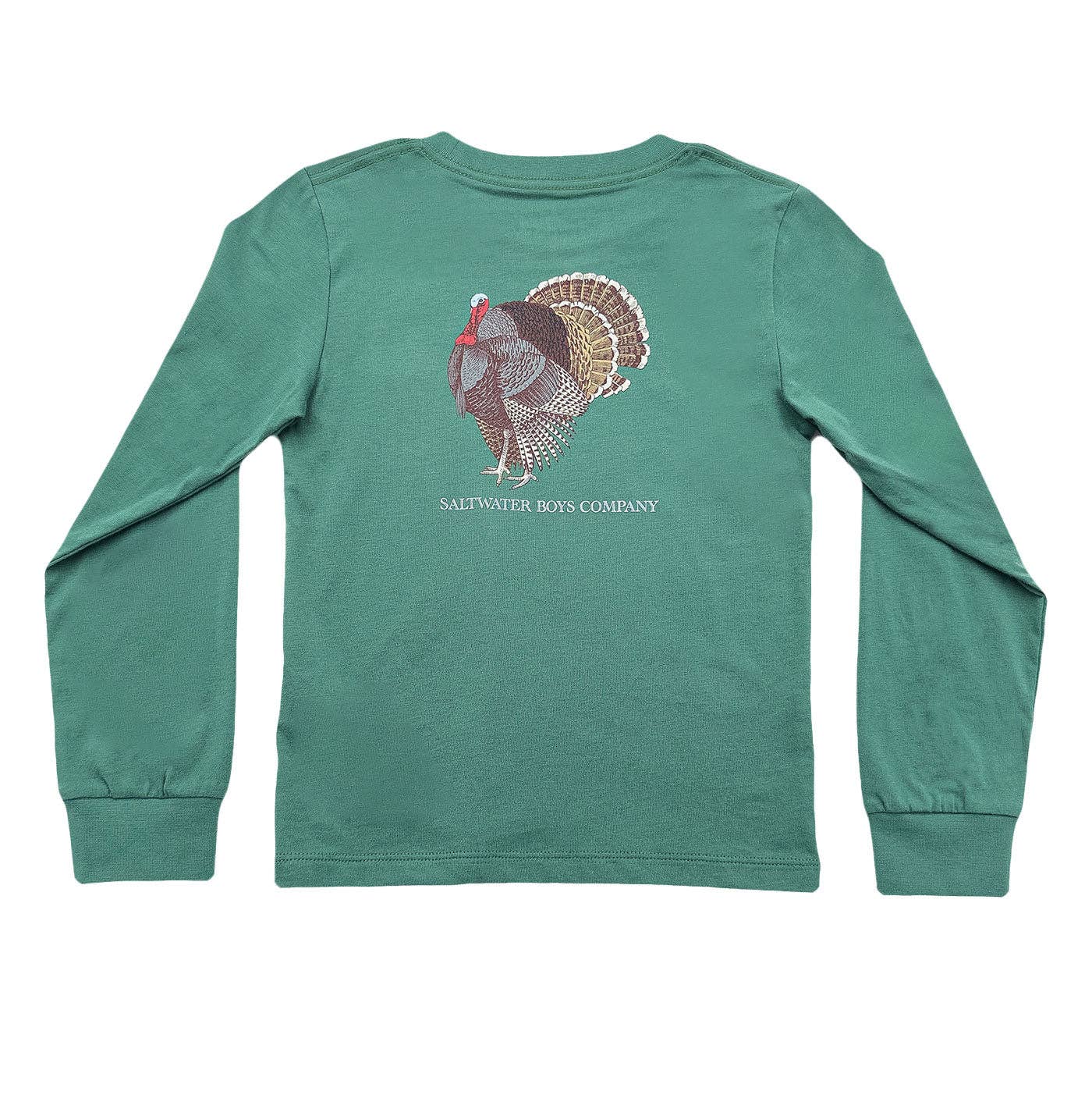 Turkey Green Long Sleeve Graphic Tee