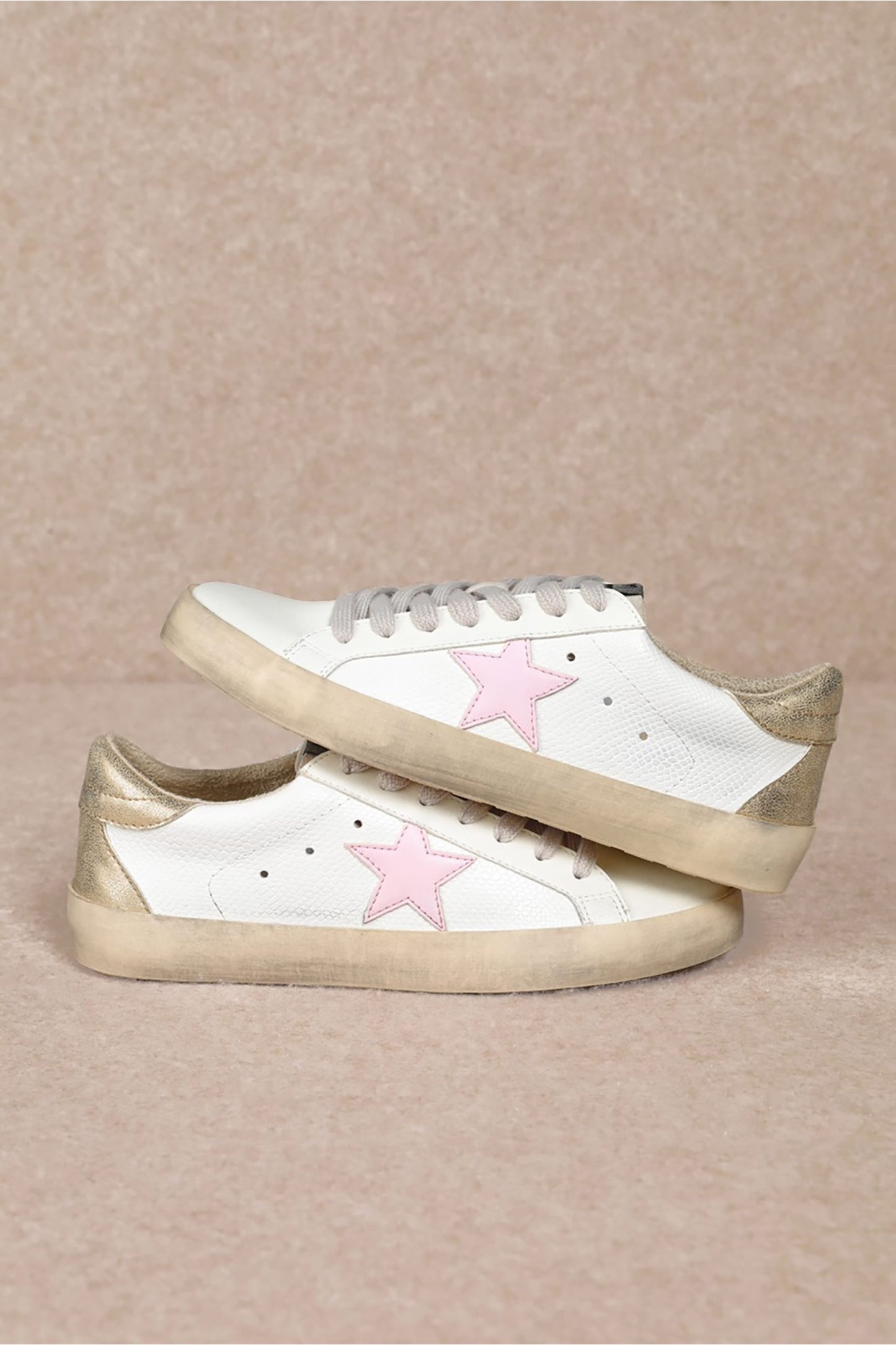 Sofia Pink Star Sneakers