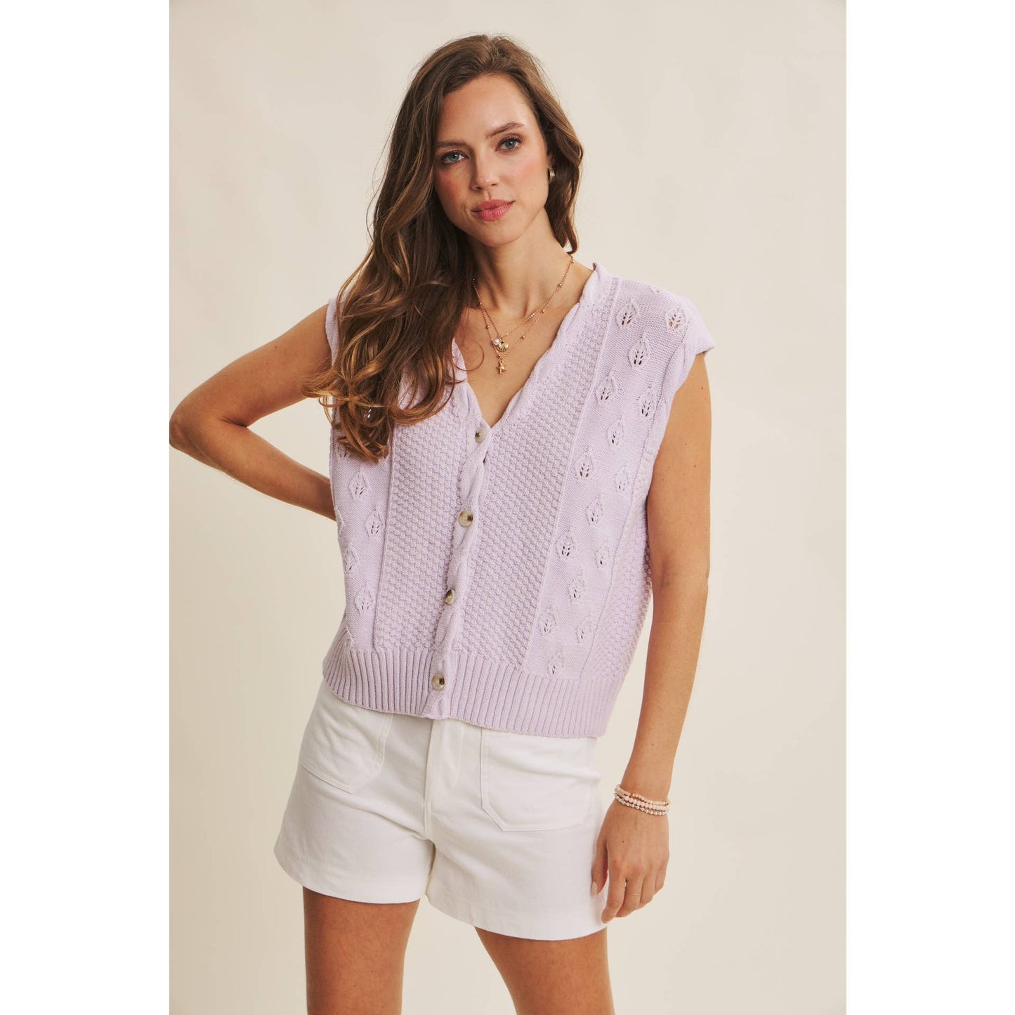 All Day Comfort Off White Shorts