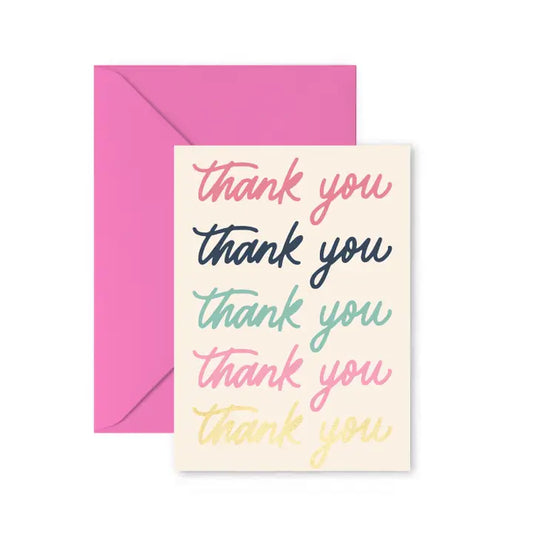 Thank You Thank You Greeting Card