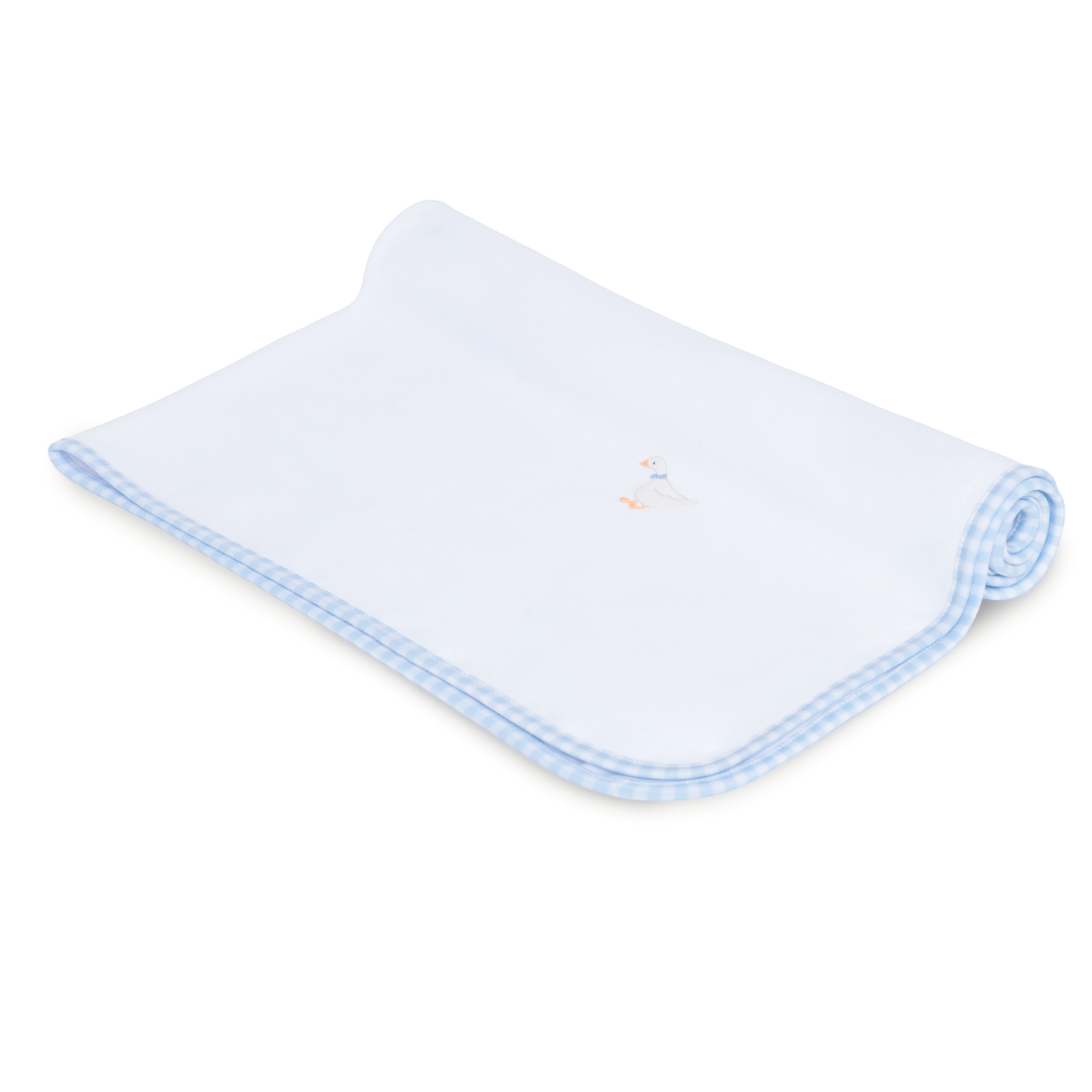 Light Blue Silly Goose Receiving Blanket