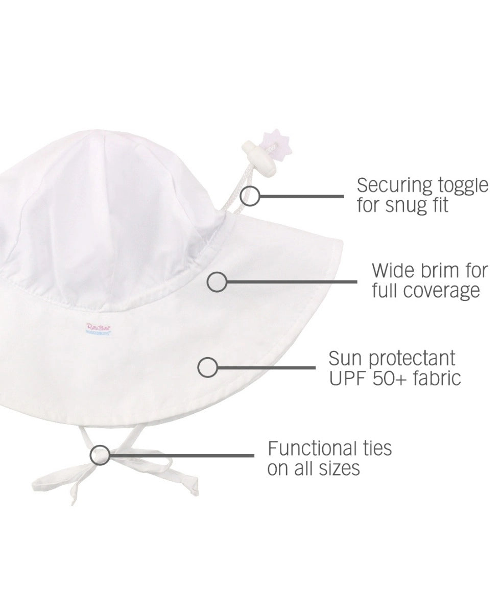 Kids White Sun Protective Hat