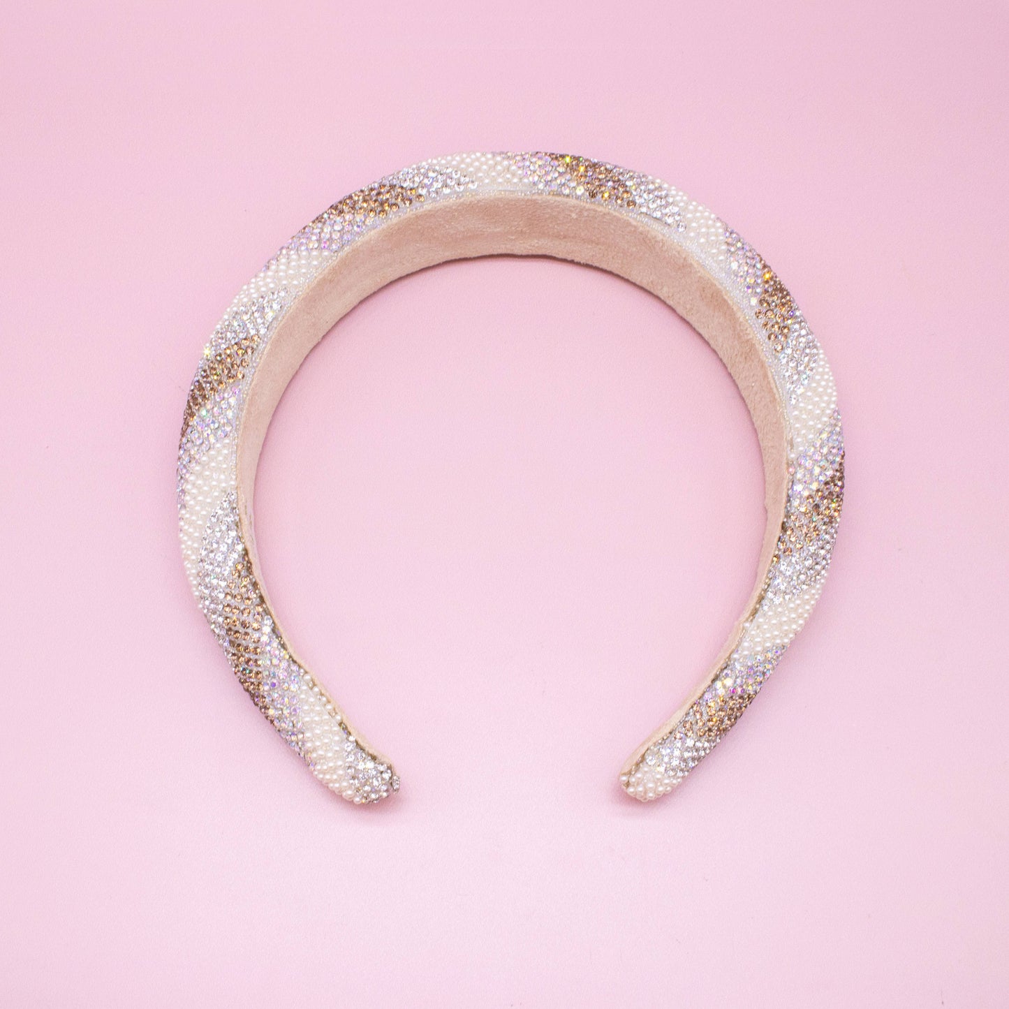 Girl's Chevron Rhinestone Headband