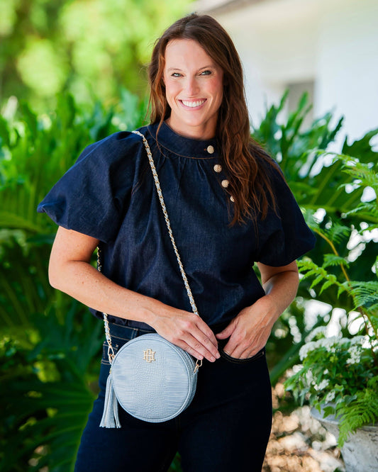 Cece Circular Crossbody - Baby Blue
