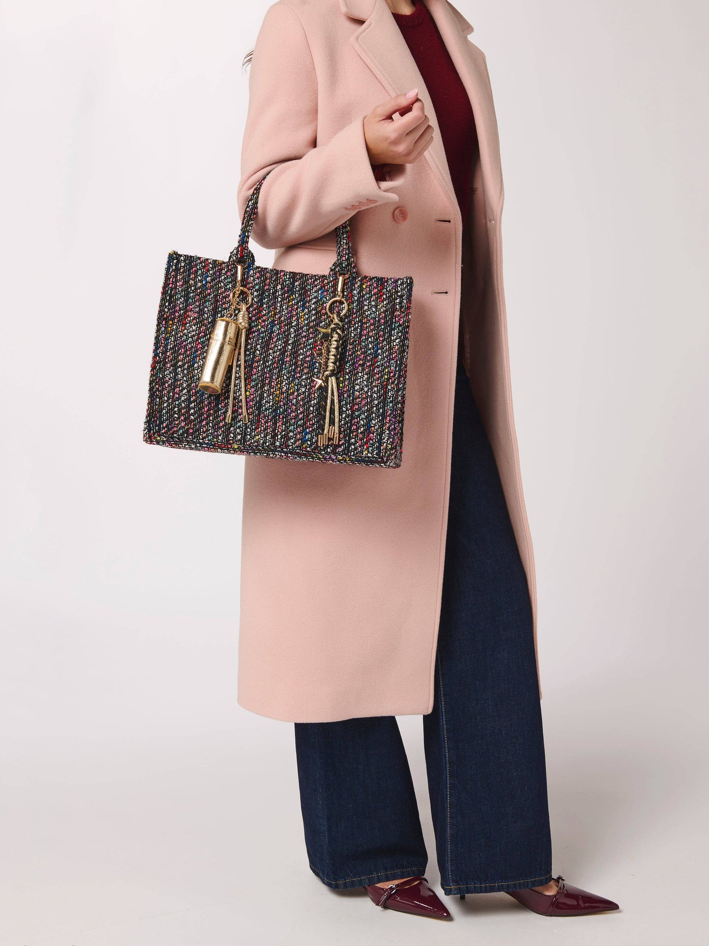 Silver Lipstick Holder Bag Charm/Key Ring