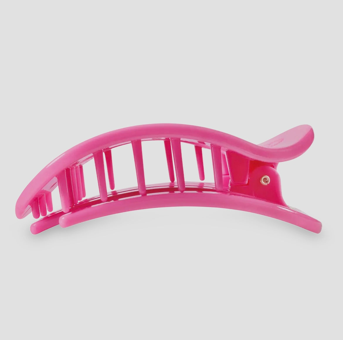 Teleties Large Paradise Pink Round Flat Hair Clip